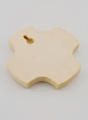 Kreuz aus Ahorn Holz – Christlicher Fisch Ichthys