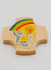 Kreuz aus Ahornholz – Meine Taufe