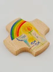 Kreuz aus Ahornholz – Meine Taufe