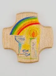 Tauf Kreuz aus Ahornholz