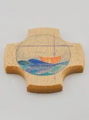 Kreuz aus Ahorn-Holz – Der Wunderbare Fischfang