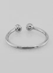 Offener Ring aus Silber und Zirkonia – Größe 60