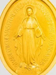 Wunderbare Medaille Vergoldet mit 24K Feingold - 19mm