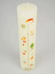 Adventskerze Traditionelles Dekor – 25 cm