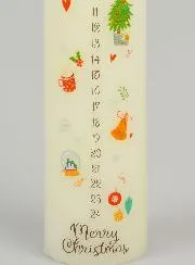 Adventskerze Traditionelles Dekor – 25 cm