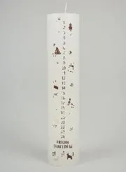 Adventskerze im Skandinavischen Stil – 25 cm