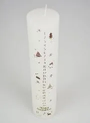 Adventskerze im Skandinavischen Stil – 25 cm