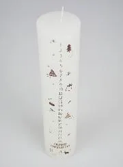 Deko Adventskerze im Skandinavischen Stil – 25 cm