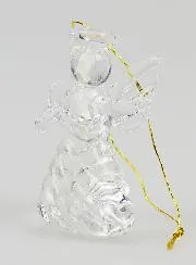 Weihnachtsengel aus Glas zum Aufhängen 4cm