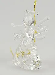 Weihnachtsengel aus Glas zum Aufhängen 4cm