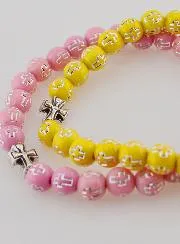 5er-Set Religiöse Armbänder mit Kreuz