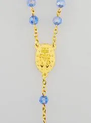 Rosenkranz Wundertätige Medaille aus Facettierten Perlen – Blau