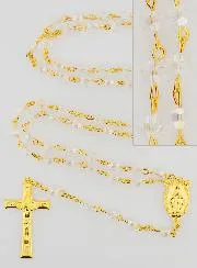 Rosenkranz Wunderbare Medaille aus Transparenten Facettierten Perlen