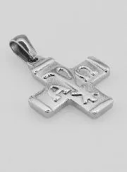 Anhänger Kreuz Monogramm – Pax, Alpha und Omega