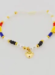 Mehrfarbig Geflochtenes Religiöses Armband – Ex Voto