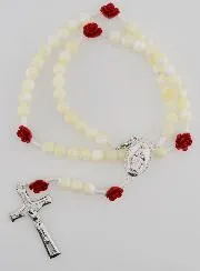 Rosenkranz Halskette Wunderbare Medaille aus Perlmutt