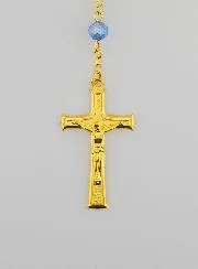 Rosenkranz Kristall Blau und Wunderbare Medaille