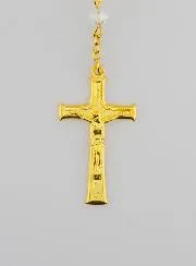 Rosenkranz Kristall Weiß und Wunderbare Medaille