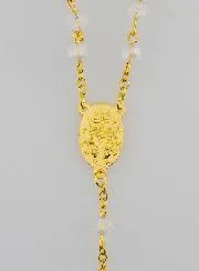 Rosenkranz Kristall Weiß und Wunderbare Medaille