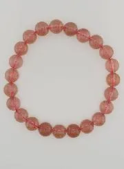Edelstein Armband aus Erdbeerquarz – 8mm