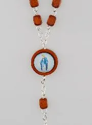 Rosenkranz der Wunderbaren Madonna aus Hellem Holz