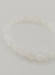 Armband aus Weißem Mondstein Peristerit AAA