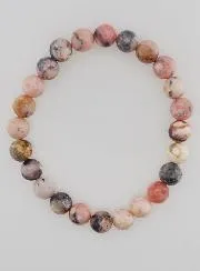 Edelstein Armband aus Rosa Opal 8mm