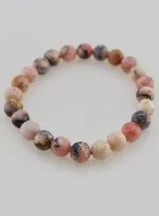 Edelstein Armband aus Rosa Opal 8mm