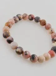 Edelstein Armband aus Rosa Opal 8mm