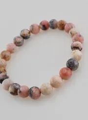 Edelstein Armband aus Rosa Opal 8mm
