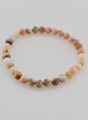 Edelstein Armband aus Rosa Opal 6mm