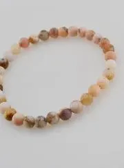 Edelstein Armband aus Rosa Opal 6mm