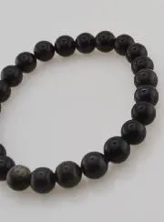 Edelstein Armband aus Schwarzem Opal 8 mm