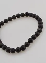 Edelstein Armband aus Schwarzem Opal 6mm