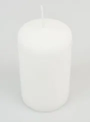 Tisch Dekokerze 10 x 6 cm – Weiß