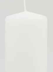 Tisch Dekokerze 10 x 6 cm – Weiß