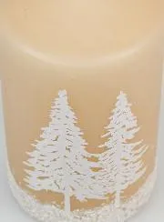 Dekokerze Winter Stimmung – Cappuccino