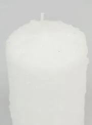 Weihnachtskerze mit Schneekristall Dekor