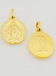 Goldfarbene Wunderbare Medaille mit Gewelltem Rand – 20 mm