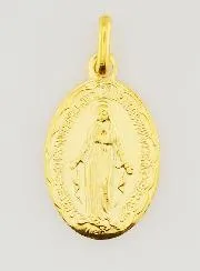 Goldfarbene Wunderbare Medaille mit Gewelltem Rand – 20 mm