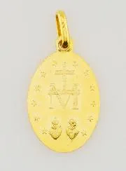 Goldfarbene Wunderbare Medaille mit Gewelltem Rand – 20 mm