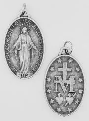 Wunderbare Medaille 30mm - Gebet auf Französisch