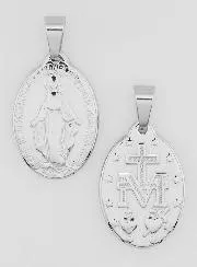 Wunderbare Medaille aus Edelstahl 22mm - Gebet auf Französisch