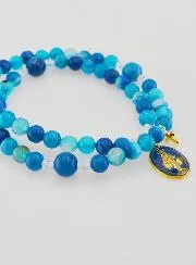 Rosenkranz Wundertätige Medaille aus Echtem Achat