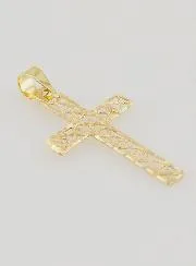 Anhänger Durchbrochenes Kreuz 9K Gold – 25mm