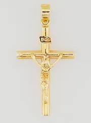 Anhänger Kreuz Jesu aus 9 Karat Gold – 25mm