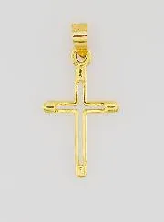 Anhänger Kreuz Kontur 15 mm – 9K Gold