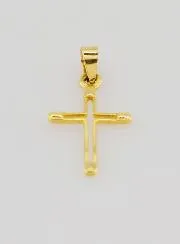 Anhänger Kreuz Kontur 15 mm – 9K Gold