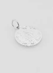 Anhänger Heiliger Christophorus aus Aluminium – 15 mm