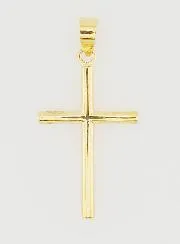 Kreuz Anhänger 21mm – 9K Gold